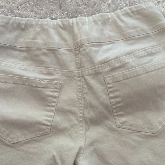 Blair Denimease Flat Waist Pull-On White Jeans Size 12MS - Picture 7 of 8